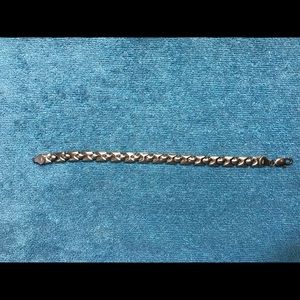 Sterling hugs and kisses bracelet